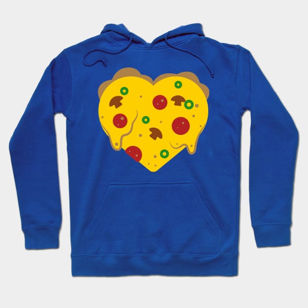 I Heart Pizza Hoodie by blueberrytheta